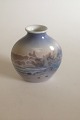 Dahl Jensen 
Porcelain Vase 
in underglaze 
with Beach 
motif No 91/56.
Measures 
13,5cm / 5 
1/3".