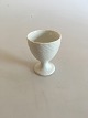 Royal 
Copenhagen 
Josephine White 
Curved Egg Cup. 
6.5 cm tall (2 
9/16")