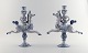 A pair of Bjorn Wiinblad figurines from the blue house.
Figure / candlestick rider on horseback with space for a light.