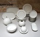 Rosenthal studio line Wiinblad. 12 persons "Lotus" with silver edge, complete 
dinner service in modern design.