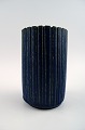Arne Bang. Pottery vase, fluted design.
