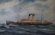Unknown Marine Painter, St. Petersburg steamer.
Oil on canvas.