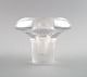 Tapio Wirkkala for Iittala.
Clear glass vase shaped like a mushroom, with engraved decoration in the form 
of stripes.