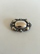 Georg Jensen 
Sterling Silver 
Brooch No 171.  
Measures 4.7 cm 
/ 1 27/32 in. x 
3 cm / 1 3/16 
in. ...