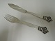 Evald Nielsen. 
Sterling (925). 
12 people fish 
cutlery.
Length of Fish 
knife 20 cm.