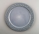 4 plates Bing & Grondahl 326 Plate 21 cm. B & G Grey Cordial Quistgaard Nissen 
Kronjyden stoneware.