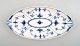 Royal Copenhagen Blue Fluted Plain - Small oval Platter - no. 263 
Before 1923.