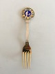 Anton Michelsen 
Christmas Fork 
1931 Gilded 
Sterling Silver 
with Enamel
The artist 
Ebbe Sadolin 
...