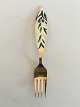 Anton Michelsen 
Christmas Fork 
1970 Gilded 
Sterling Silver 
with Enamel
Illustrator 
Mogens ...