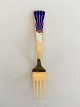 A. Michelsen 
Christmas Fork 
1995 In Gilded 
Sterling Silver 
with Enamel
