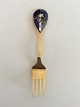 A. Michelsen 
Christmas Fork 
1999 In Gilded 
Sterling Silver 
with Enamel