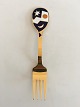 A. Michelsen 
Christmas Fork 
2004 In Gilded 
Sterling Silver 
with Enamel