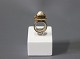 14 ct. gold 
ring with a 
cultured Pearl, 
stamped H.O.
Dia - 1,6 cm.