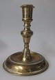 Danish 18. 
Cent. Næstved 
candlestick in 
brass with 
round base and 
profiled 
strain. 
Denmark. ...