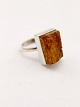 Sterling silver 
ring size 54 Ø 
1.7 cm.med 
amber 1.3 x 1.8 
cm No. 277078