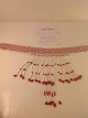 Greenland collar of pearls.20th centuryLength .: 34.5 cm.Band width: 4 cm.strings of ...