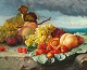 "Still life 
with peaches, 
plums, 
cherries, 
strawberries 
...