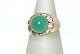 Gold ring with 
green stone, 14 
Carat
Stamp: 585, SA
Size: 56 / 
17.82 mm.
None or almost 
...