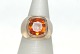 Gold ring with 
Orange stone 14 
Carat
Stamped: 585. 
JAA
Size: 57 / 
18.14 mm.
None or ...