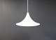 White trompet 
lamp of Danish 
design.
H - 16 cm and 
Dia - 38 cm.