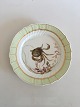 Royal 
Copenhagen 
Green Fish 
Plate No 
919/1710 with 
Cancer Pagurus. 
25 cm (9 
27/32")
