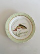 Royal 
Copenhagen 
Green Fish 
Dinner Plate No 
919/1710 with 
Leuciscus 
Erythrophthalmus.
 25 cm (9 ...