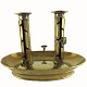 A Danish candleholder of brass