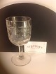 Toddy glass / 
beer glass.
Afsprængt bowl 
on smooth stem.
of bowl with 
etched garland 
...