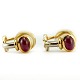 Frantz 
Hingelberg 
jewellery. A 
pair of ruby 
clip-on 
earrings, 
mounted in 18k 
gold and 
whitegold. ...