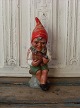 Old terracotta 
gnome Appears 
with a repair 
on one arm - 
see picture. 
Height 34cm.