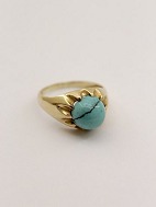 14 carat gold with turquoise