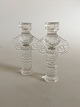 Bjorn Wiinblad 
Rosenthal Glass 
Candlesticks. 
16.5 cm H (6 
1/2"). I whole 
perfect 
condition.