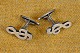 Cufflinks 
treble clef in 
silver. Stamped 
925 S. Size: 3 
* 2.2 cm. 
Art.No. 96