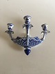 Royal 
Copenhagen 
Antique Blue 
Fluted Full 
Lace Wall 
Sconces No 
1111. Måler 28 
cm x 22 cm / 11 
in ...