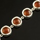 N.E. From. 
Sterling Silver 
Bracelet with 
Amber.
Designed by 
Niels Erik From 
1944-2009
Stamped. ...