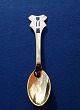 Michelsen Christmas spoon 1991 of Danish gilt sterling silver