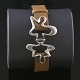 Georg Jensen 
Learther Strap 
Bracelet with 
Sterling 
Silver. #429B - 
SPLASH
Designed by 
Henning ...