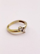 14 carat white / yellow gold ring