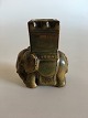 Bing & Grondahl Stoneware Elephant / Matchstick Holder No 2125M