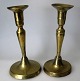 Pair of antique 
Danish empire 
candlesticks in 
brass, 19th 
century. Round 
foot with 
molded ...