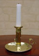 Danish brass 
chamber 
candlestick 
approx. l850.