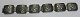 Bracelet of oak 
with silver 
leafs, 20th 
century. With 6 
parts. Stamped 
CMC for CM 
Cohr, ...