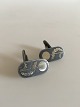 Georg Jensen Iron and Sterling Silver Cufflinks No 5007