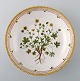 Flora Danica skål af porcelæn, dekoreret i farver og guld med blomst. Royal 
Copenhagen 20/3504.