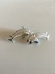 Georg Jensen Sterling Silver Dolphin Earsticks No 129