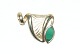 Gold Pendant 
with green 
stone, 9 carats
Stamp: 375
Size 21 x 16 
mm.
Beautiful and 
well ...