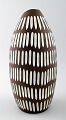 Ingrid Atterberg for Upsala-Ekeby "Negro" ceramic vase in art deco style.