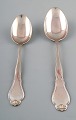 2 Danish silver spoons, Jens Sigsgaard, app. 1930s.

