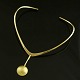 Bent Gabrielsen 
14k Gold 
Neckring with 
Pendant
Stamped with  
BGP & 585.
Width(inside): 
12.5 ...