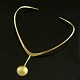 Bent Gabrielsen 
14k Gold 
Neckring with 
Pendant
Stamped with  
BGP & 585.
Width(inside): 
12.5 ...